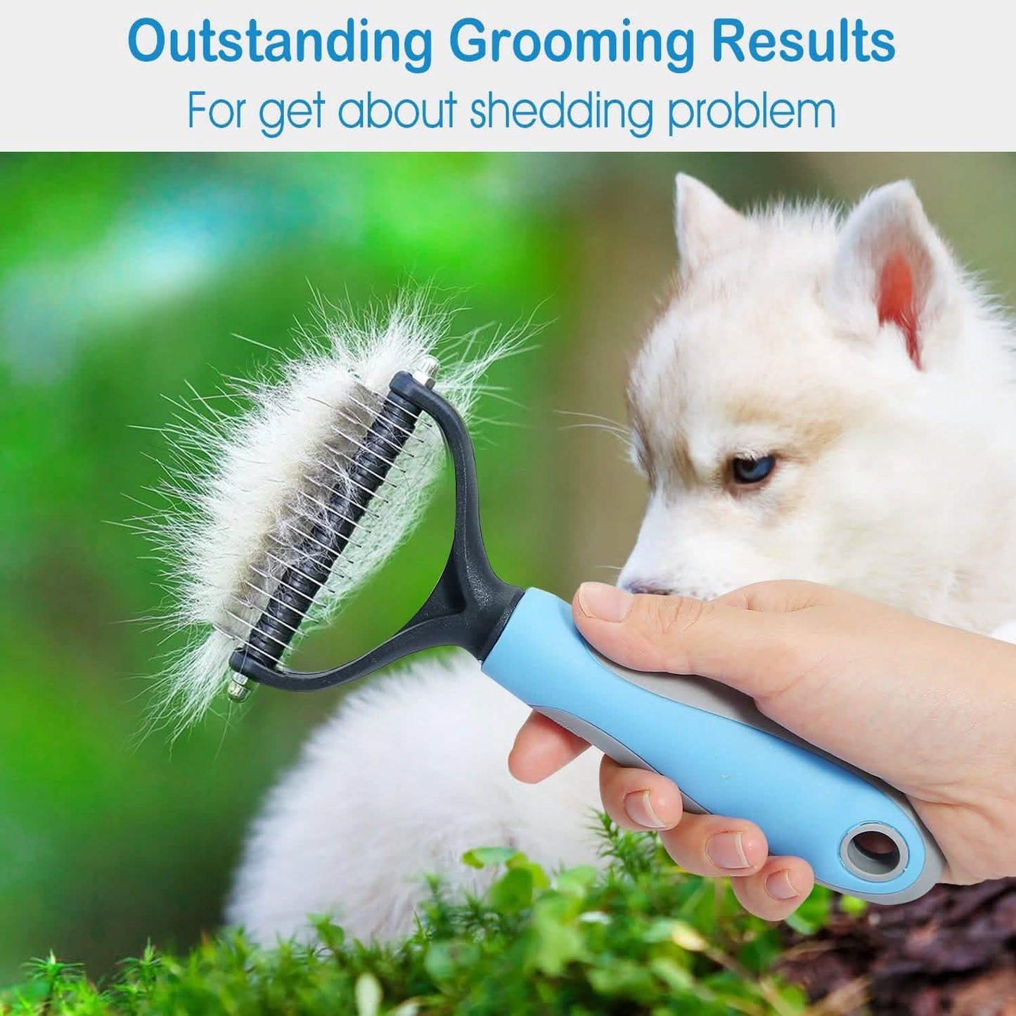 Hunde- und Katzen-Grooming-Harken (2-seitig)