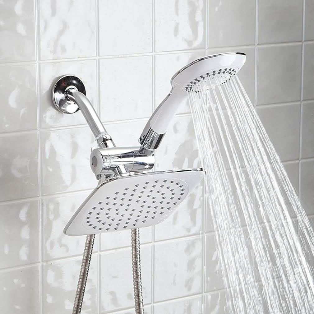 Duschpaneel mit zwei Brausen und Regendusche