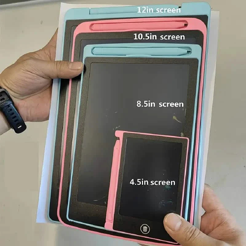 Digitales LCD-Schreibtablett mit Eingabestift – Wiederverwendbares, abwischbares trocken abwischbares Kritzel- und Zeichenbrett