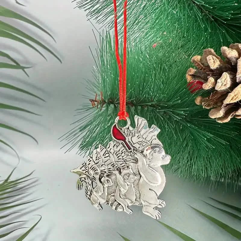 Festlicher Weihnachtsbaumanhänger – Metall-Hängedekoration für die Szenengestaltung