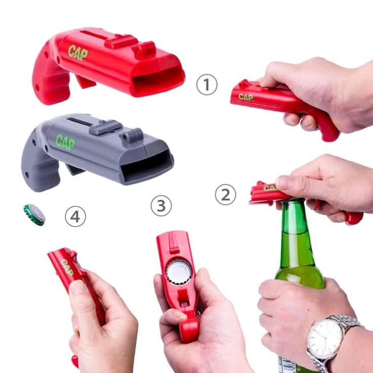 Schießen mit der Spielzeugpistole
