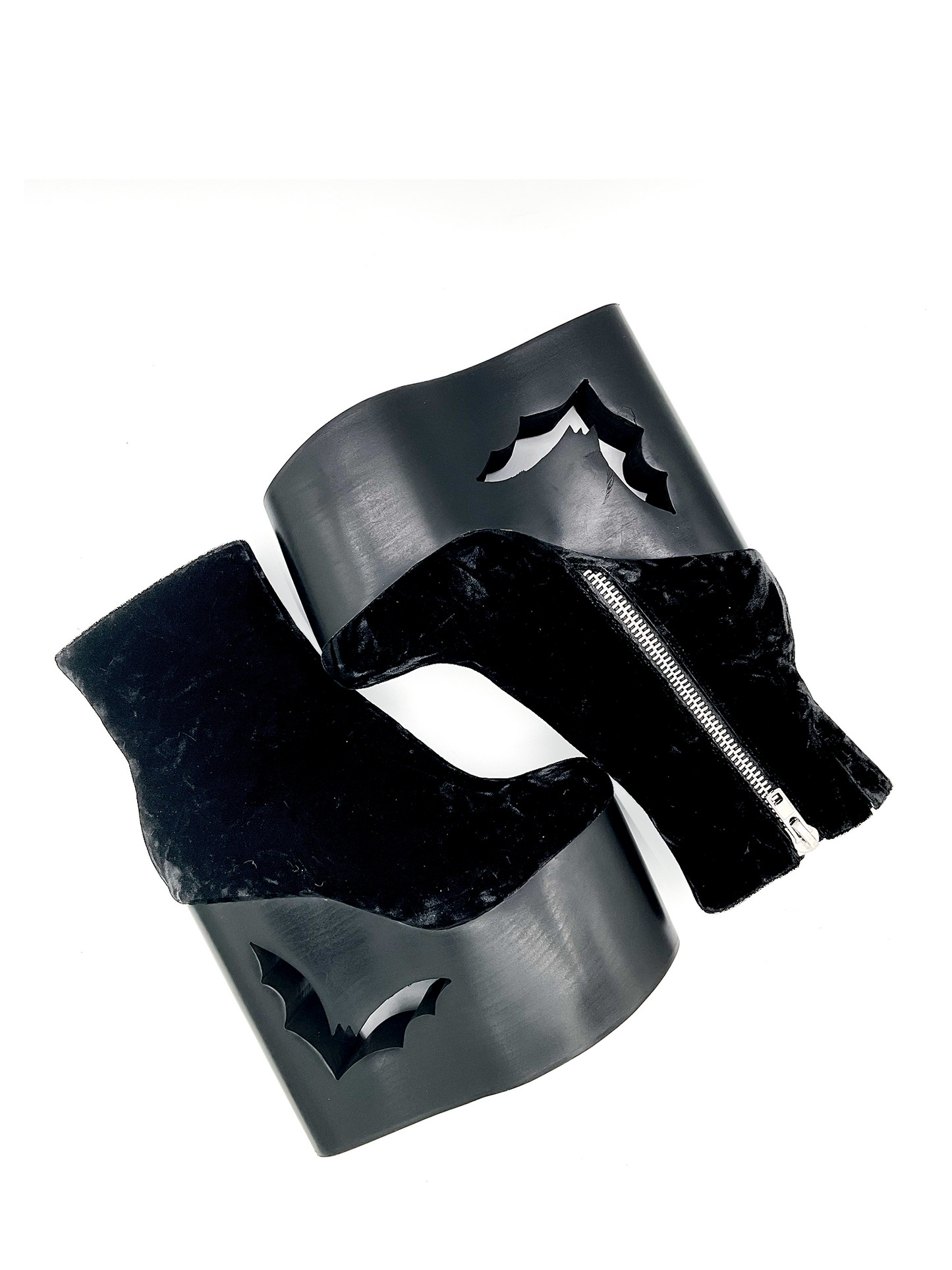 Deadwood Black Velvet Keilstiefelette