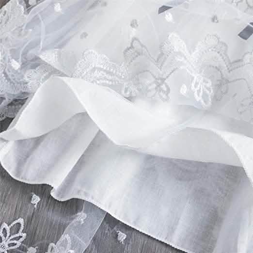 Mädchen Hochzeitskleid aus Spitze und Tüll im Vintage-Stil