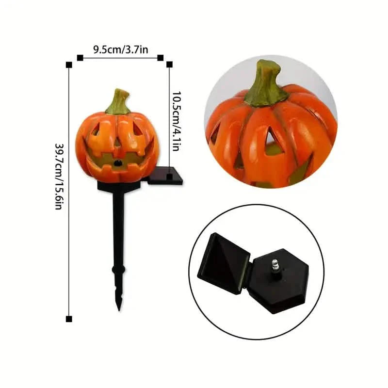 Halloween Solar-Kürbislaterne