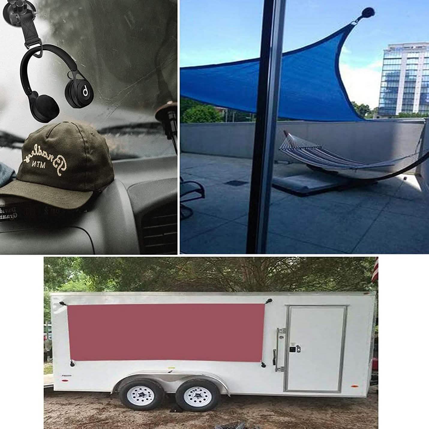 Hamnor Hochleistungs-Saugnäpfe für Auto-Camping mit Haken