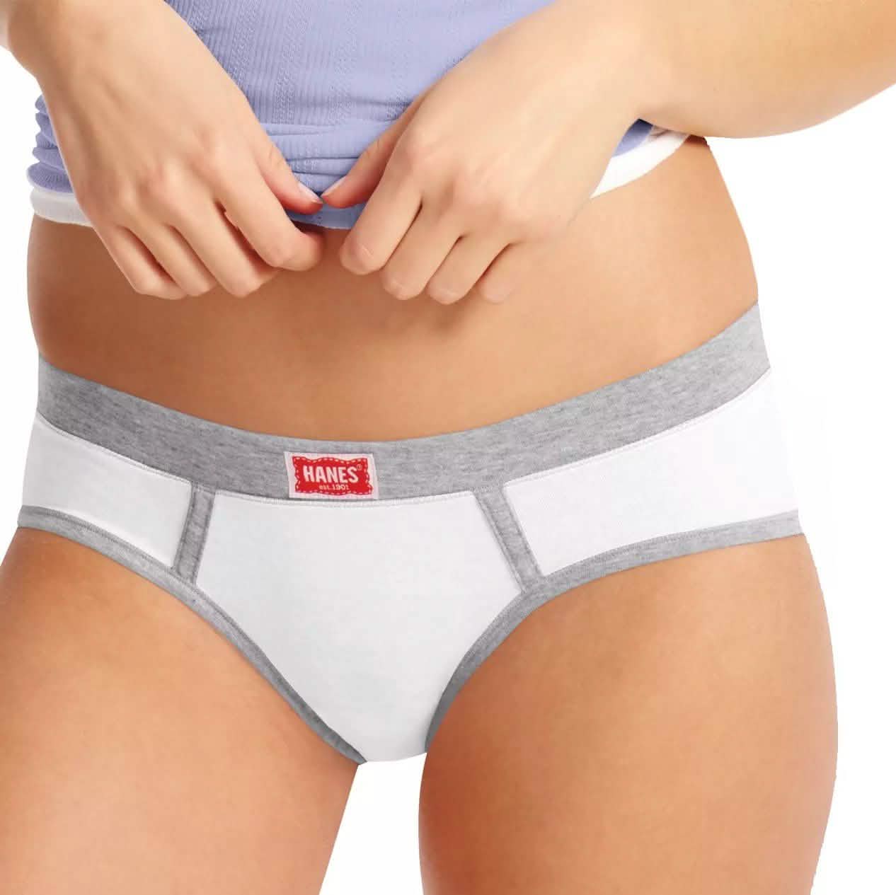 Hanes Damen ComfortSoft Vintage Cotton Stretch Hipster