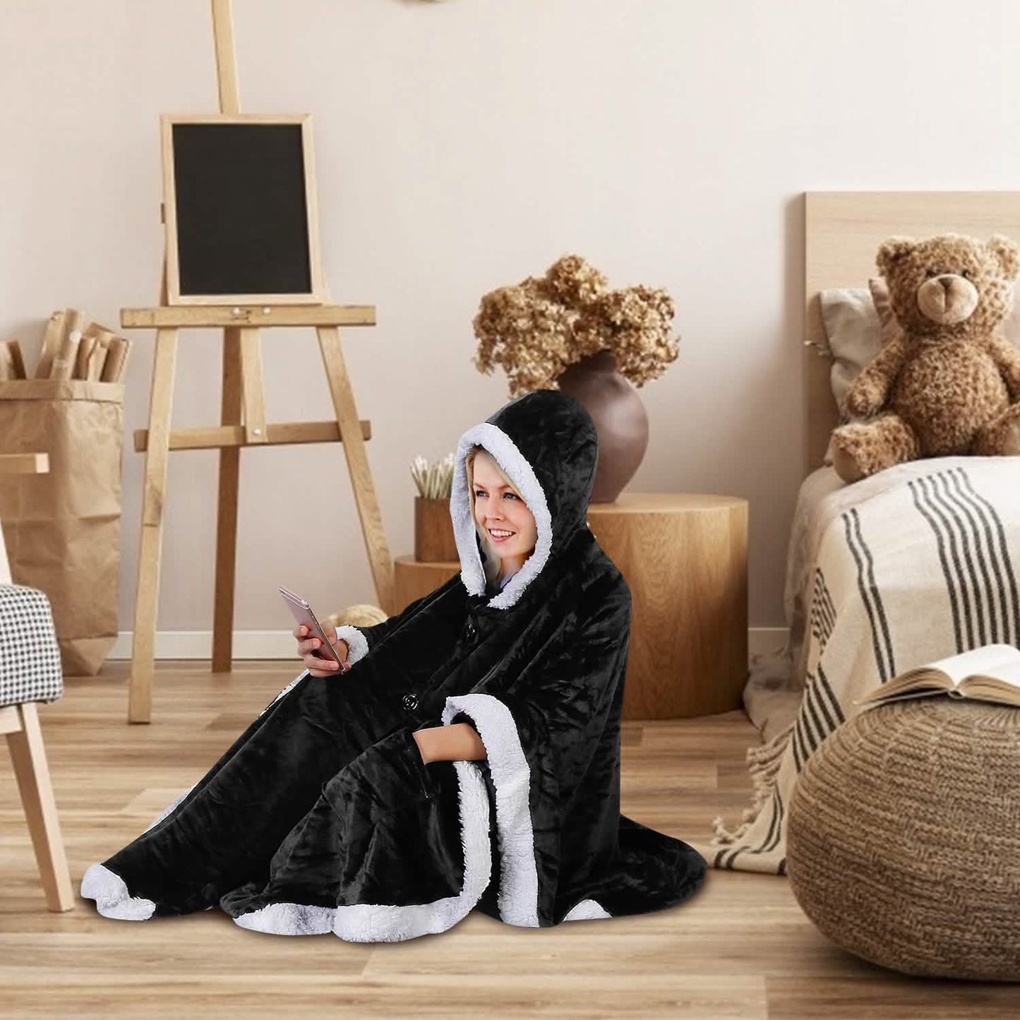 Kapuzen-Kuscheldecke
