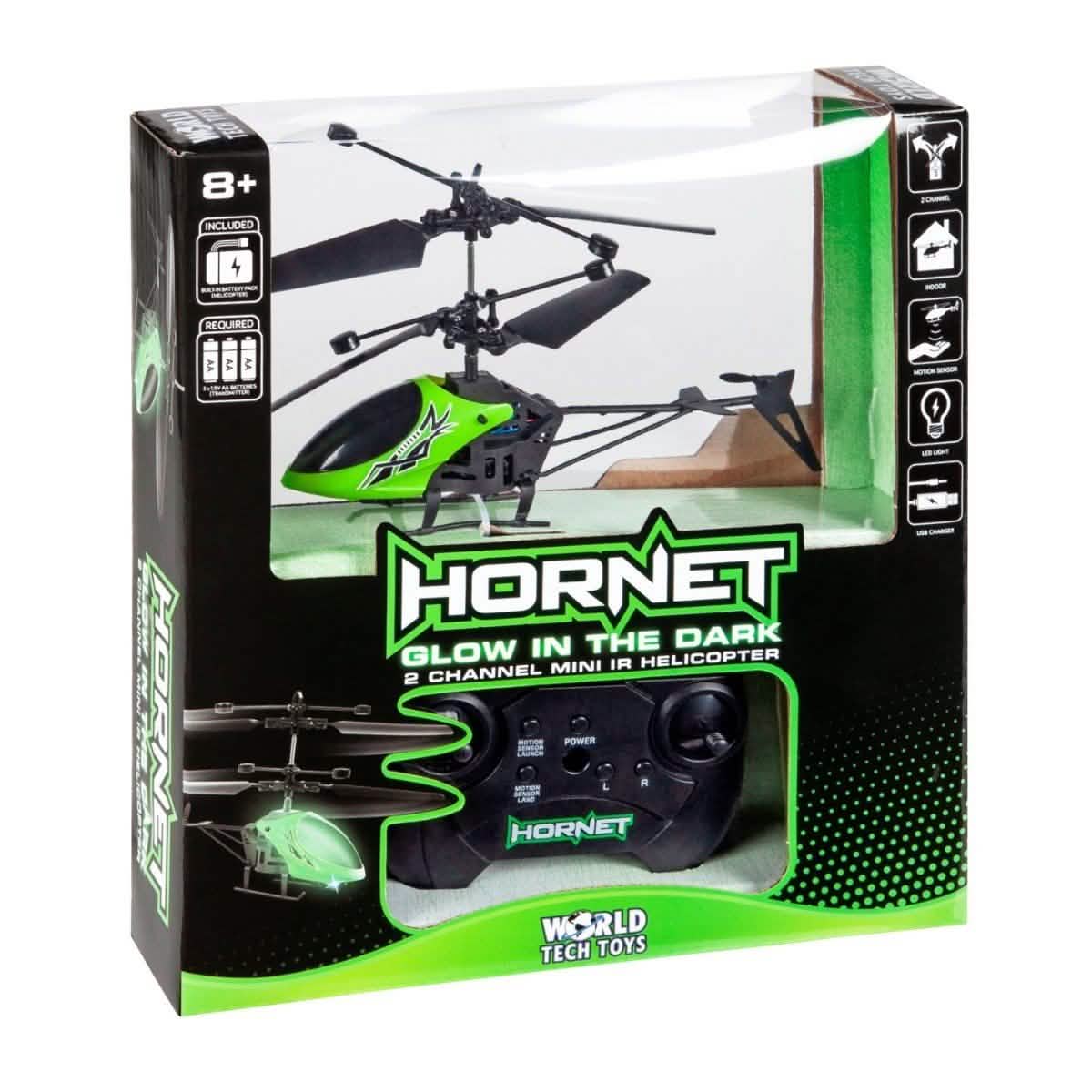 Hornet Glow in the Dark 2-Kanal-IR-Helikopter