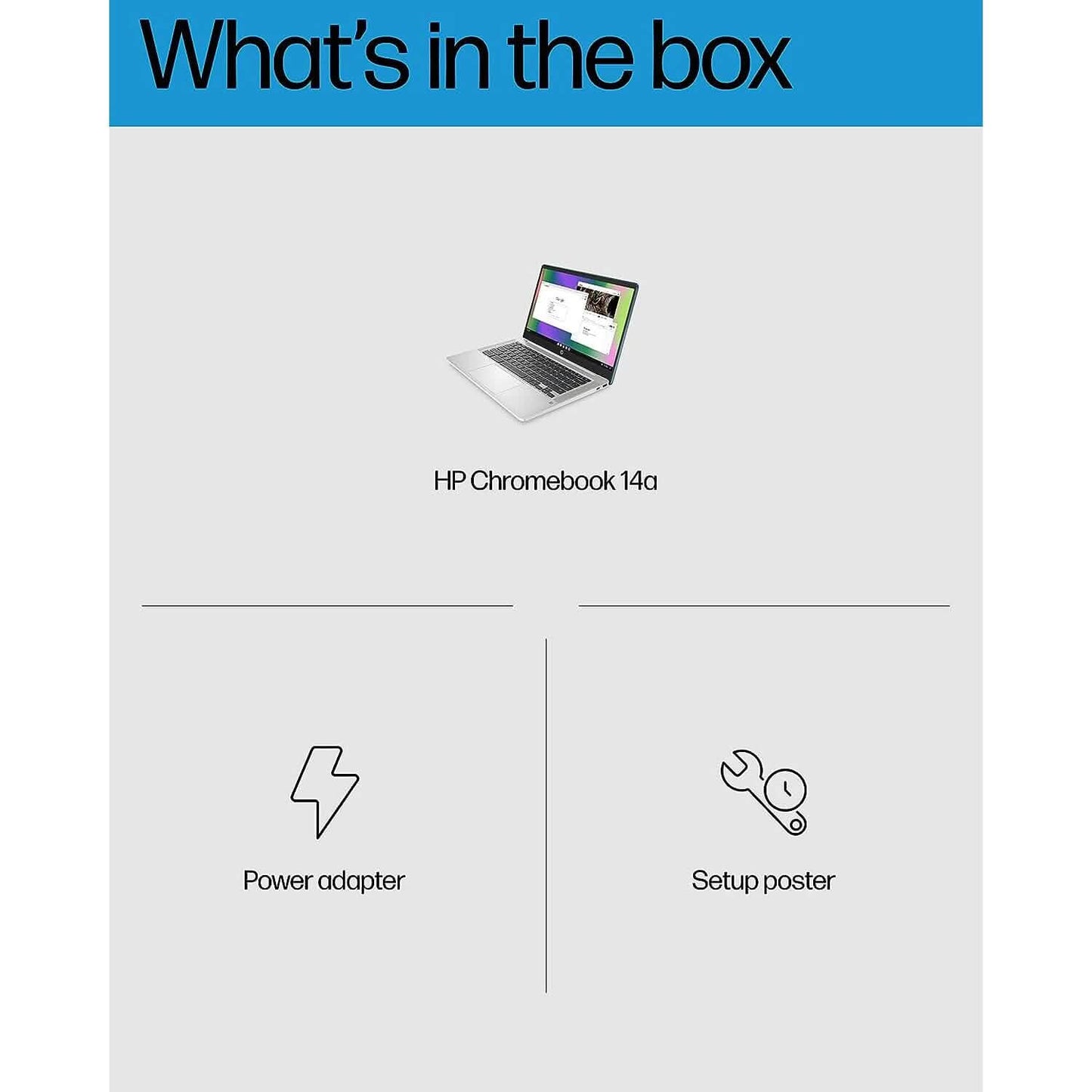 HP 14a-na0220nr, 14" HD Chromebook Intel Celeron N4120, 4GB RAM, 64GB eMMC (Generalüberholt)