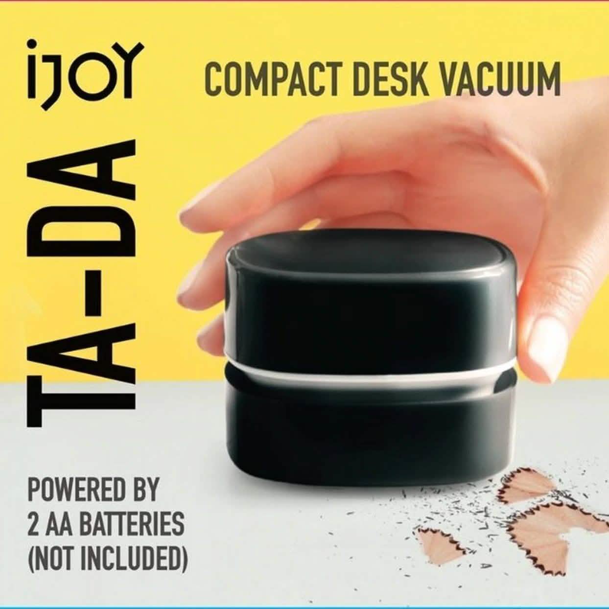iJoy Ta-Da batteriebetriebener Mini-Tischstaubsauger
