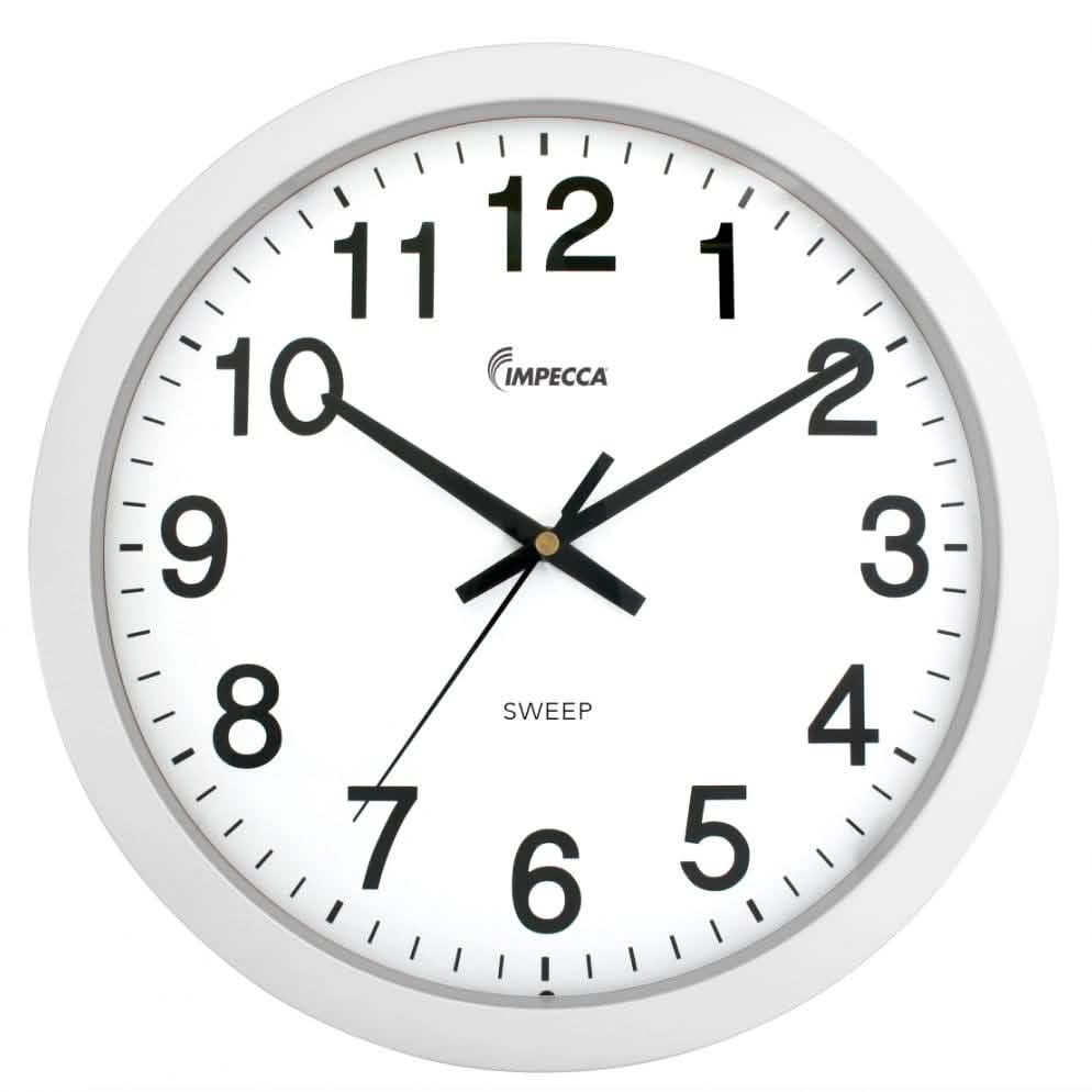 Impecca 10" Wanduhr, geräuschl. Uhrwerk