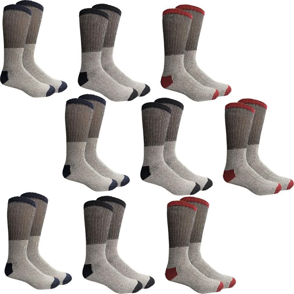 Thermo-Baumwollsocken für kaltes Wetter für Herren oder Damen - 9 Paar - Damen