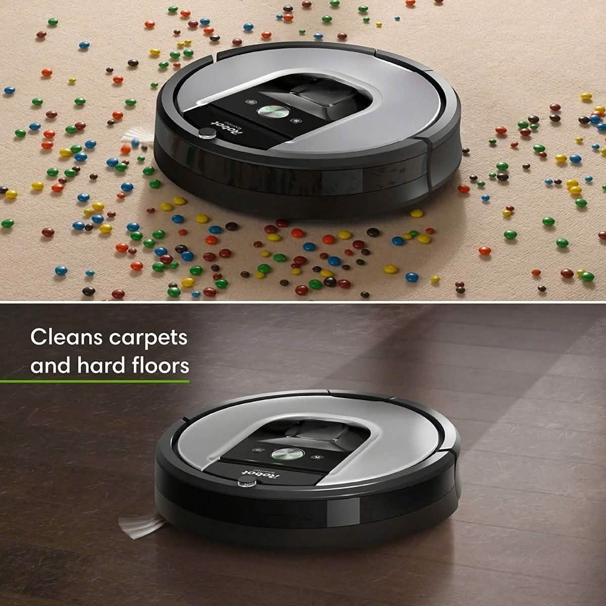 iRobot Roomba 960 Saugroboter - WLAN-fähig, Kartierungsfunktion, Kompatibel mit Alexa (Generalüberholt)