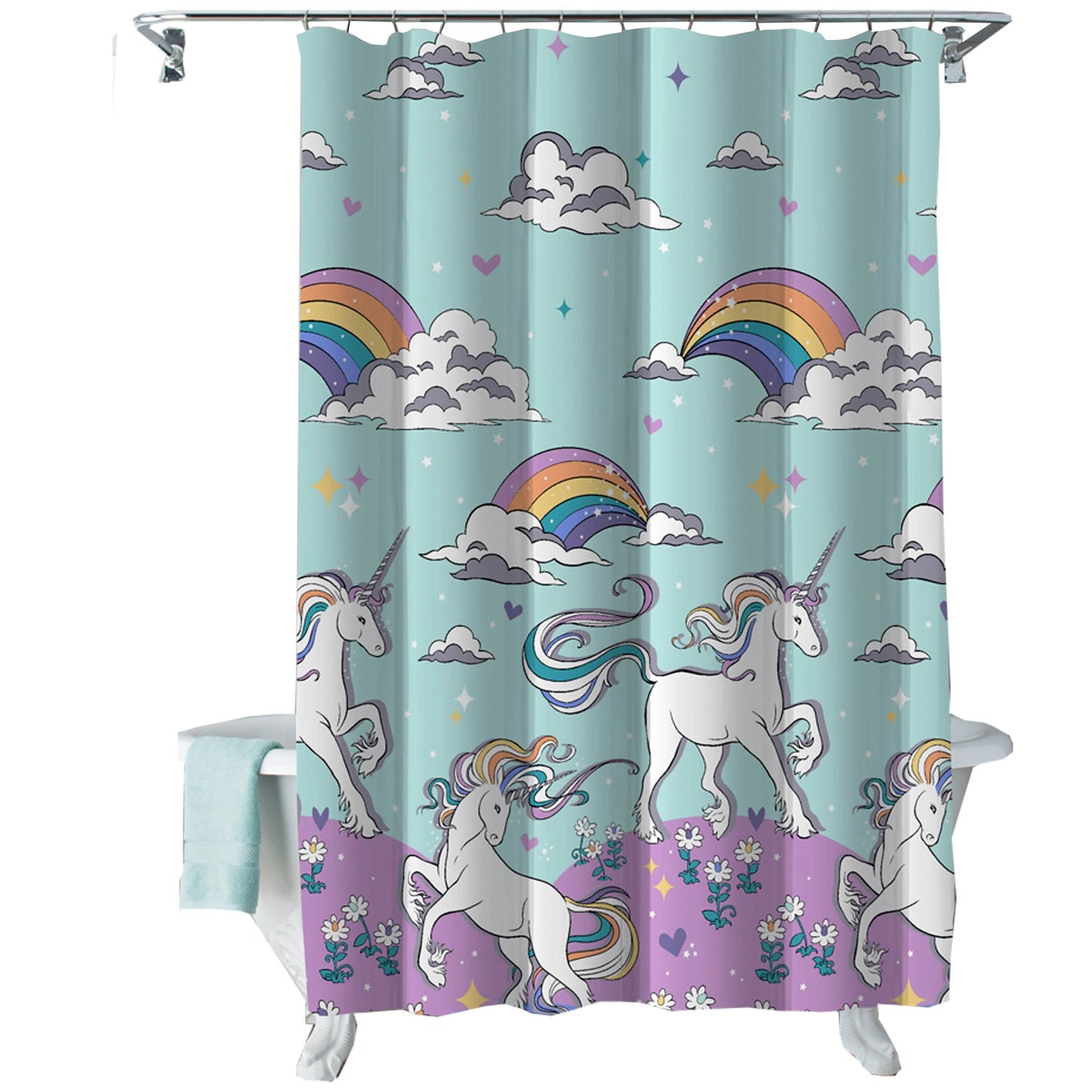 Kidz Mix Magischer Einhorn Duschvorhang