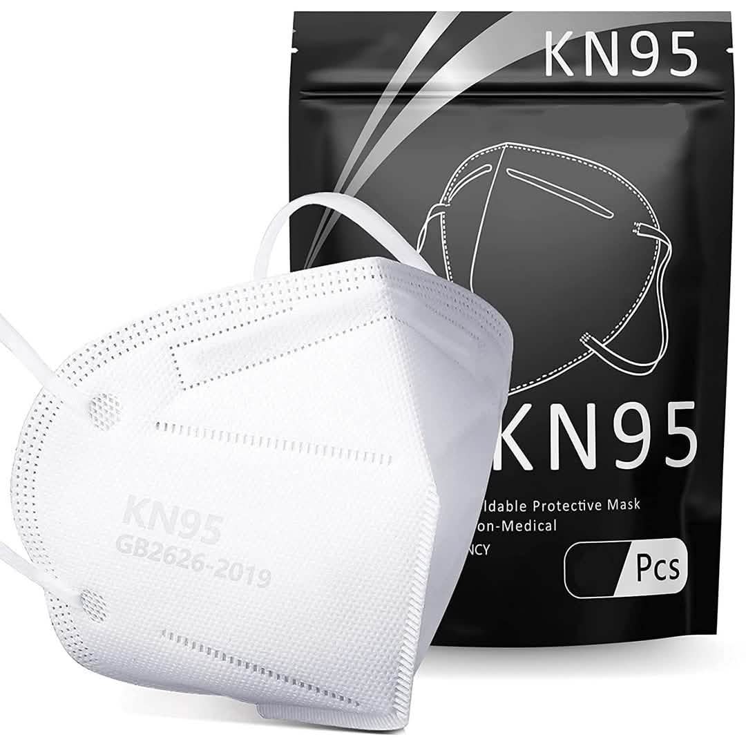 KN95 Faltbare Schutzmaske - Weiß