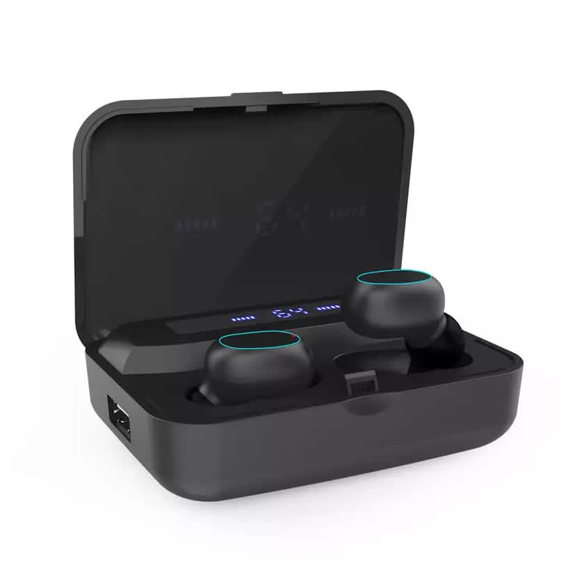 Laud Pro Buds True Wireless Bluetooth 5.2 Ohrhörer mit digitaler Leistungsanzeige