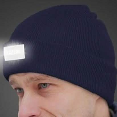 LED Mütze mit Stirnlampe für Damen und Herren