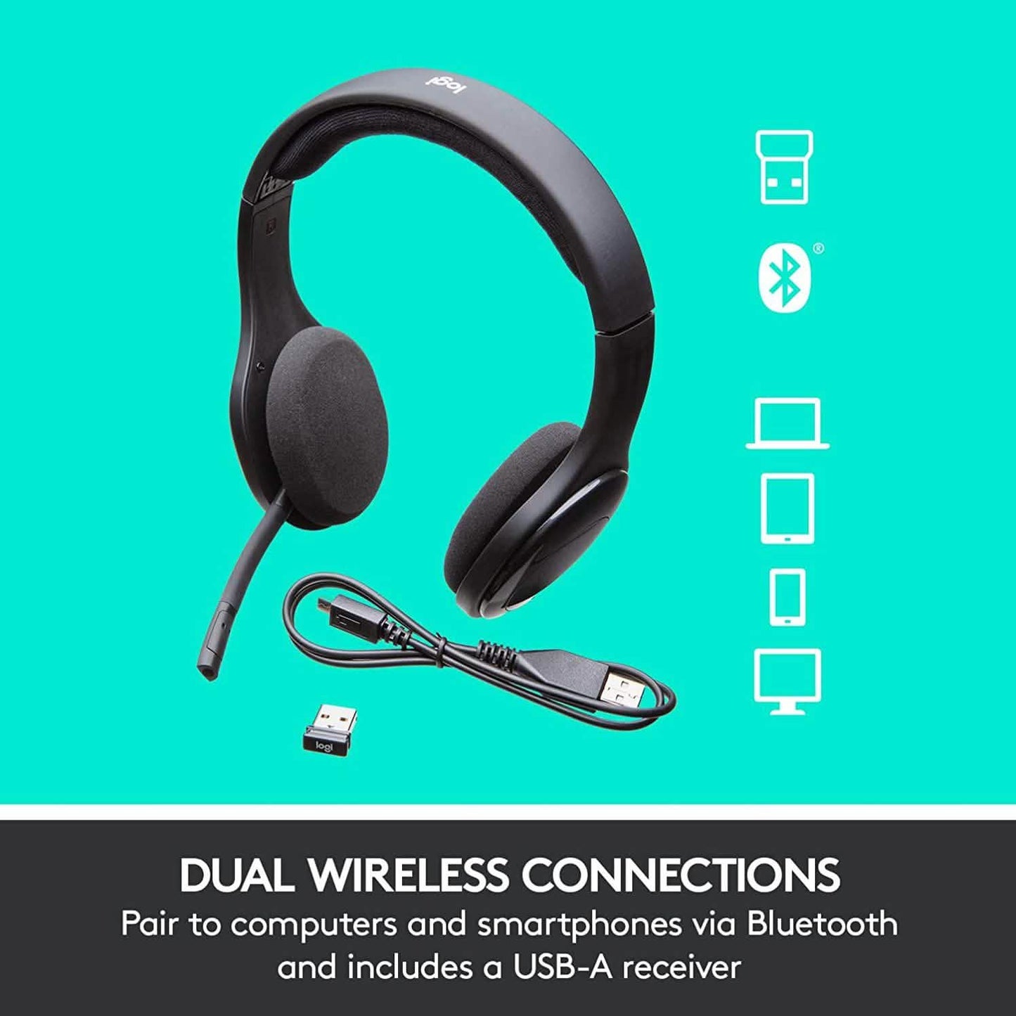 Logitech H800 kabelloses Bluetooth-Headset (generalüberholt)