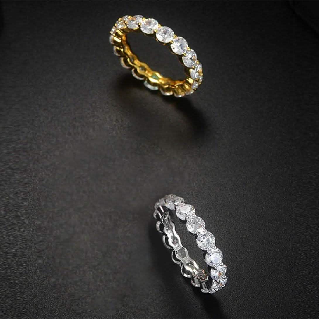 Luxuriöser 6 Karat Zirkonia-Eternity-Ring aus Sterlingsilber