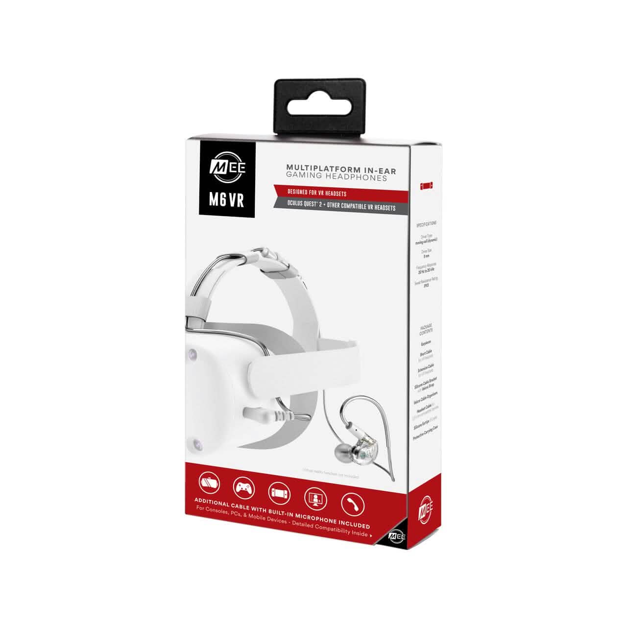 MEE audio M6 VR In-Ear-Gaming-Kopfhörer für VR-Headsets & andere Geräte