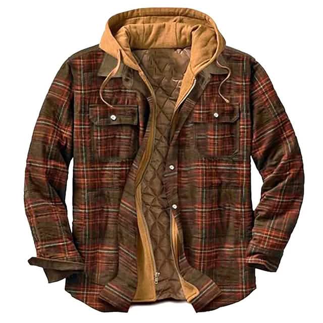 Herren Winter Parka Jacke Baumwolle Kapuzenhemdjacke