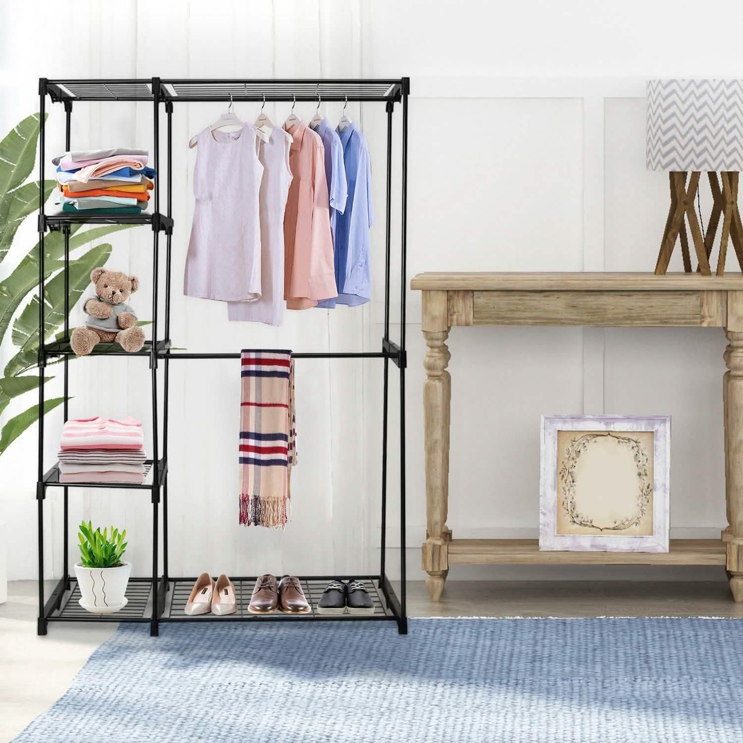 Metallschrank Deluxe mit doppelter Kleiderstange