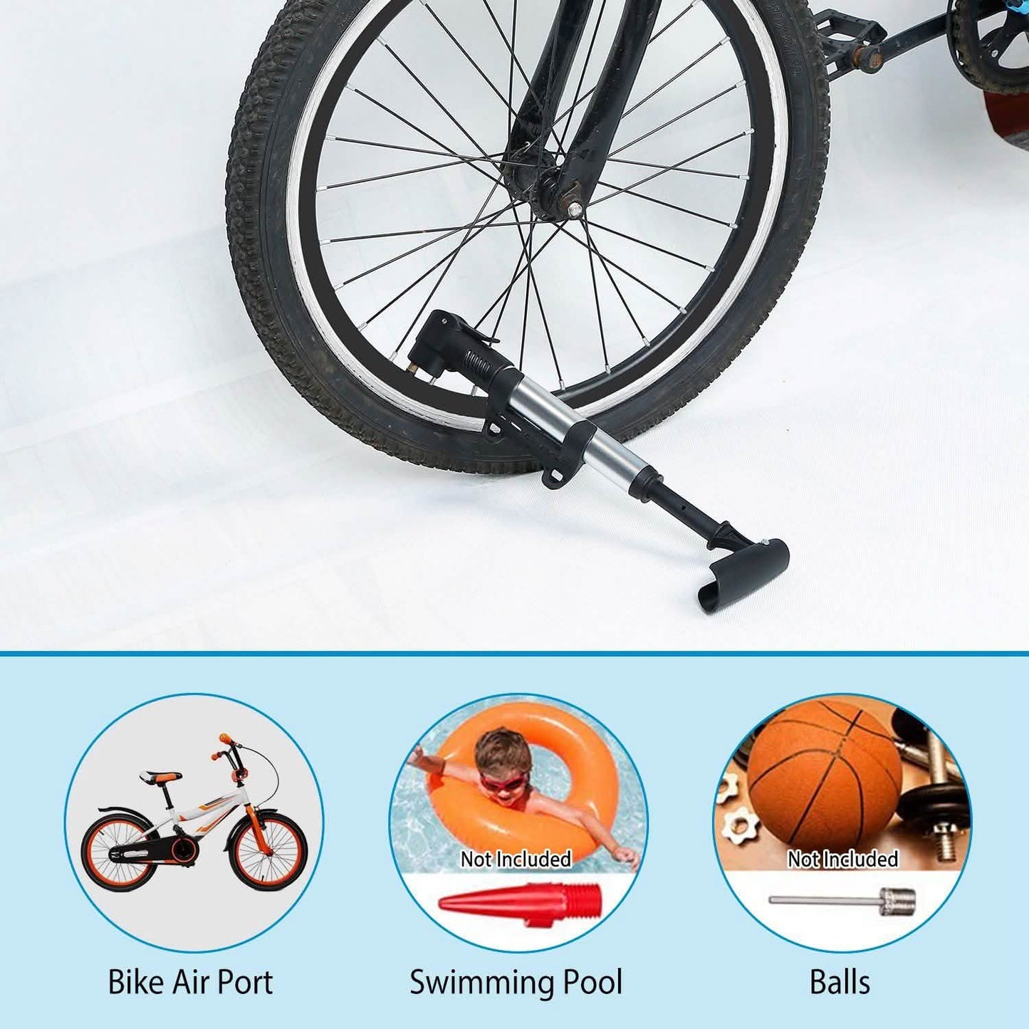 Minifahrradpumpe Tragbarer Fahrradreifen-Inflator