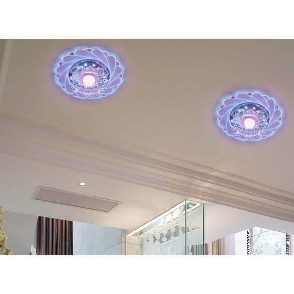 Moderne Kristall-LED energiesparende helle Decken-Blaulicht-Lampenleuchte Kronleuchter