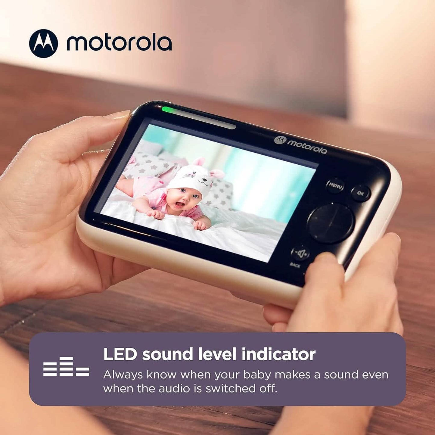 Motorola Babyphone PIP1500 Connect – 5" WLAN Video Babyphone mit Kamera (Generalüberholt)