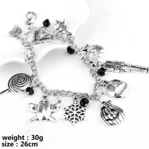 Nightmare Before Christmas Jack Skellington Sally Gothic Armband