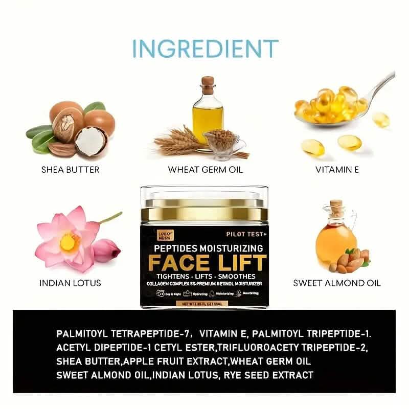 Peptide-Lifting-Creme – Tief feuchtigkeitsspendend, straffend und hautstraffend