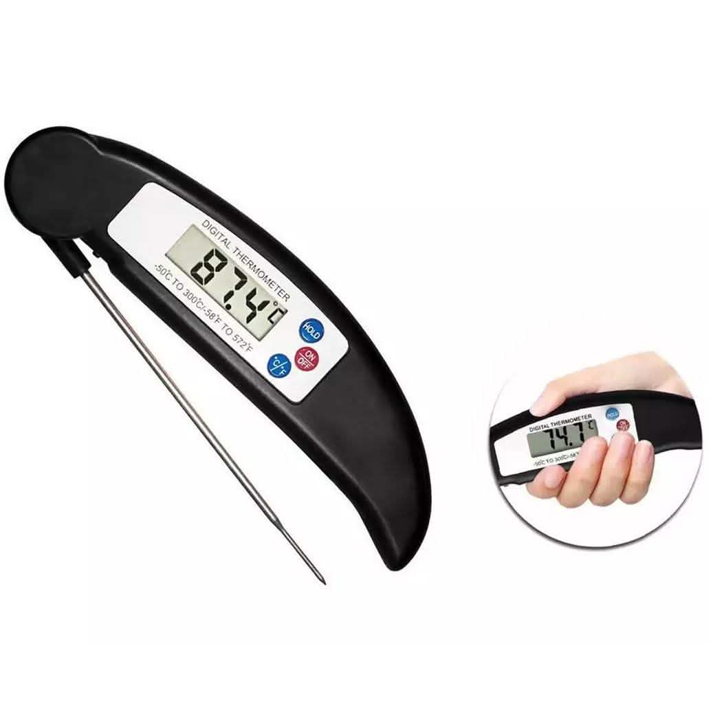 ProThermo digitales Edelstahl-Bratenthermometer mit Sofortanzeige für Fleisch und Geflügel