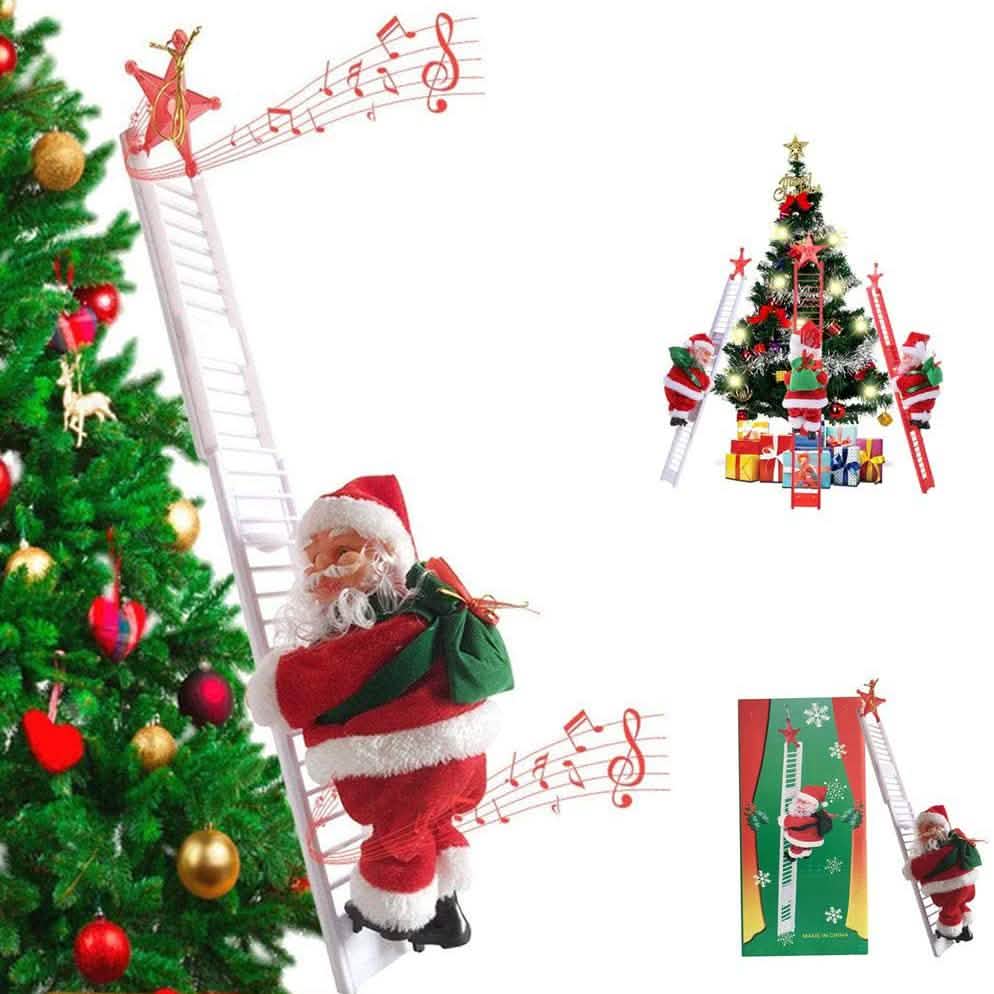Puroregno elektrische Kletterleiter Seil Weihnachtsmann Puppe