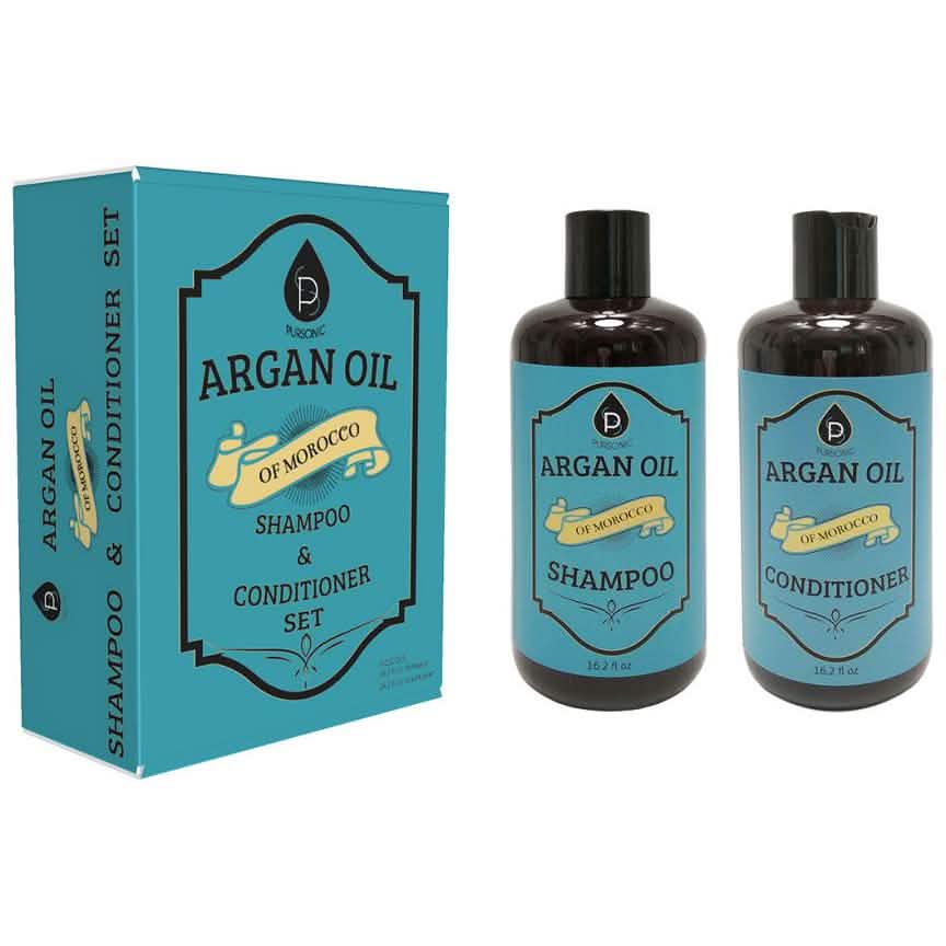 Pursonic Arganöl 480ml Shampoo und Arganöl 480ml Spülung Set