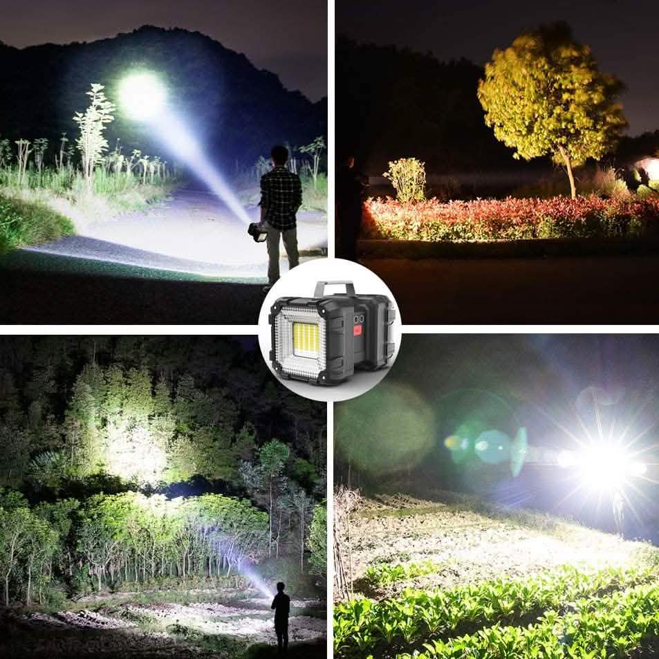 Wiederaufladbare LED-Scheinwerfer-Taschenlampe