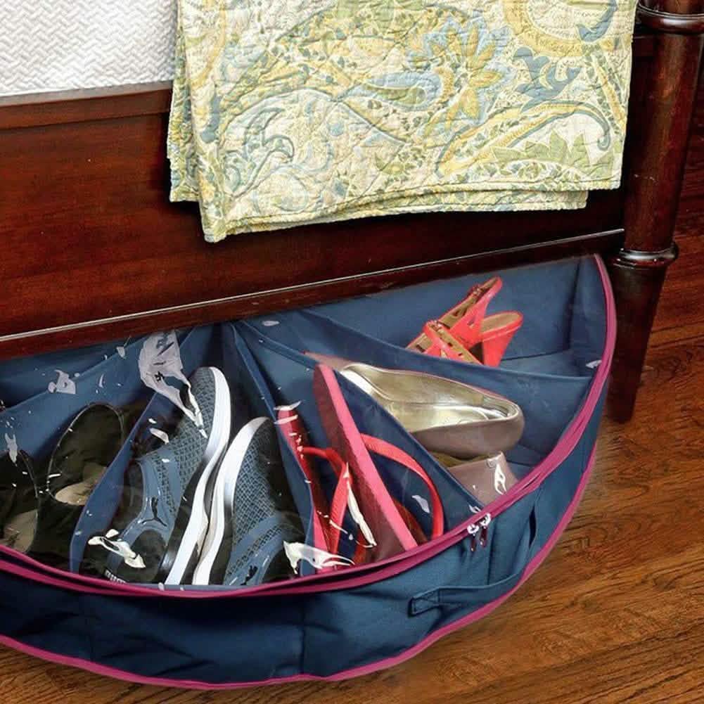 12-Fächer-Rundschuh-Organizer