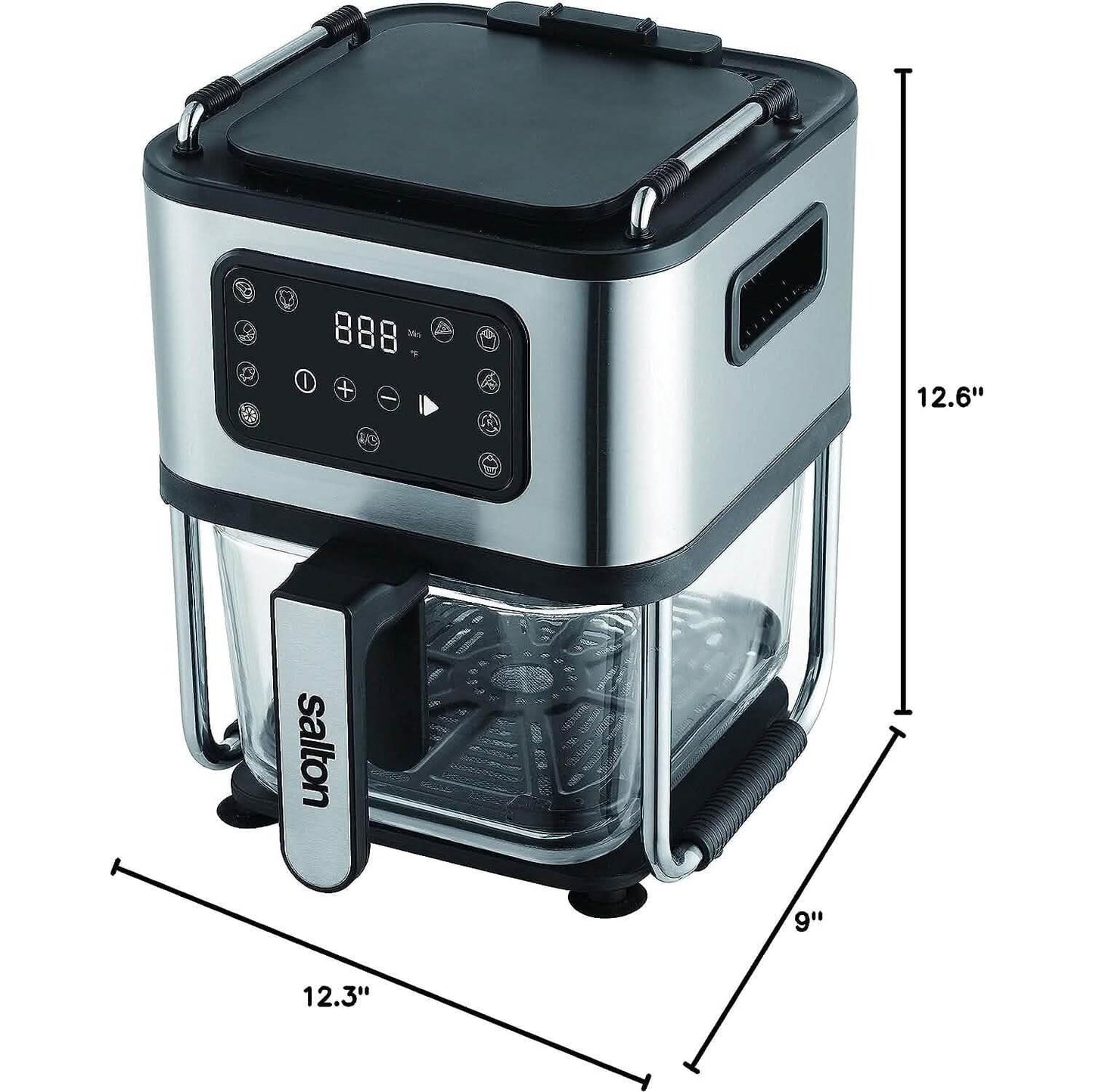 Salton Flip & Cook 3-in-1 Heißluftfritteuse, Grill & Dörrgerät