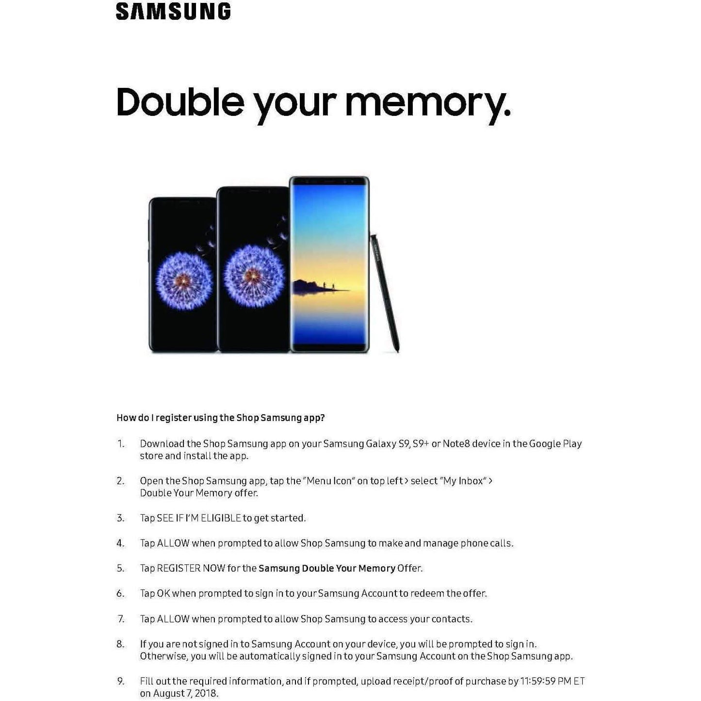 Samsung Galaxy S9 64GB – Vollständig entsperrt (Generalüberholt)
