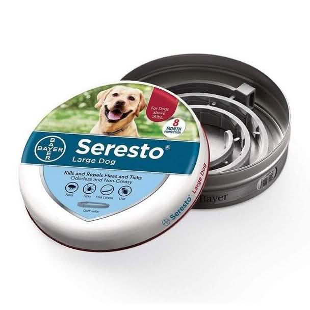 Seresto-Halsband zur Vorbeugung gegen Zecken und Flöhe bei Hunden