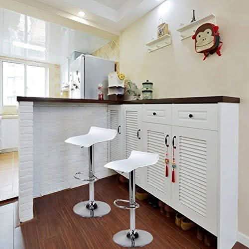 2er Set: Verstellbare Barhocker mit Drehfunktion