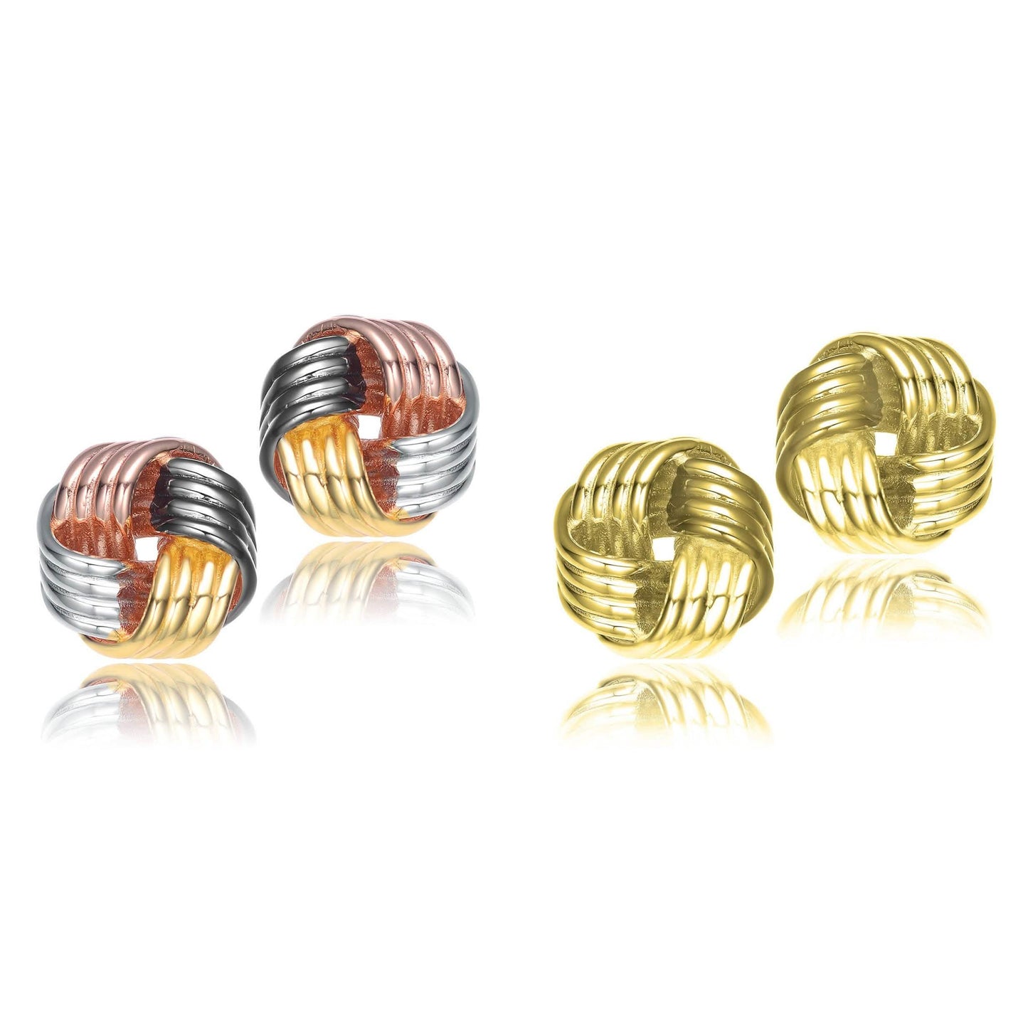 2er-Set: Verdrehte Knopfstecker