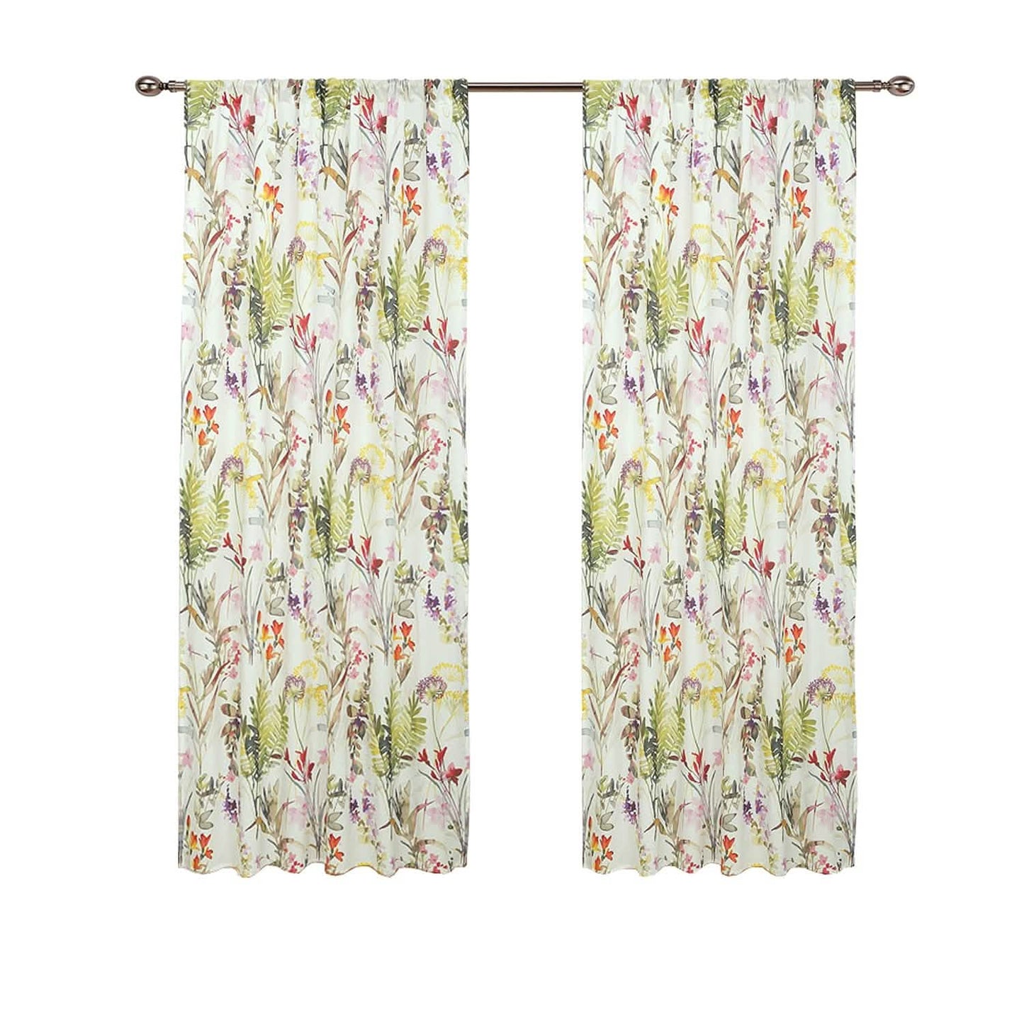 2er-Set: Sloane Street Arboretum Fenstervorhänge 84 Zoll