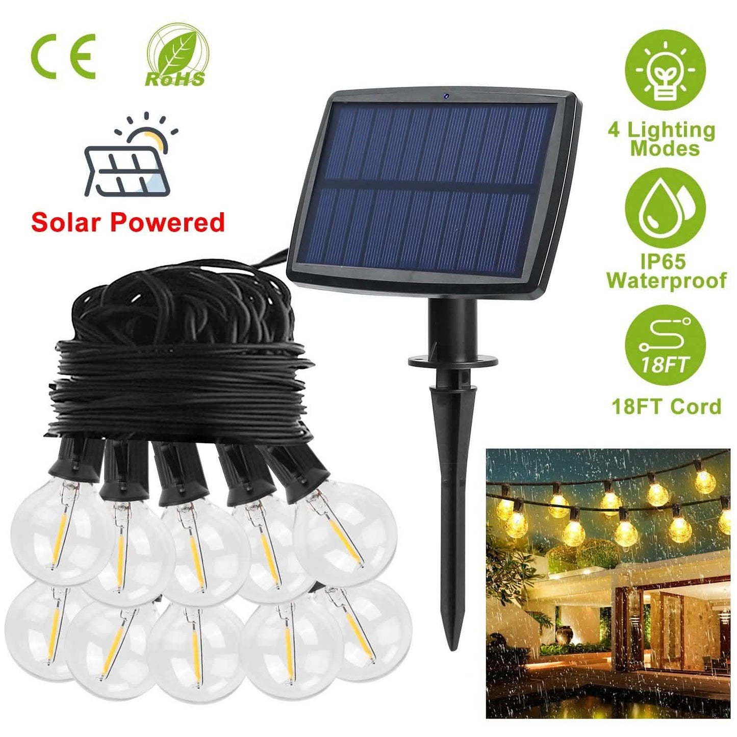 Solar-Lichterkette Waterball LED