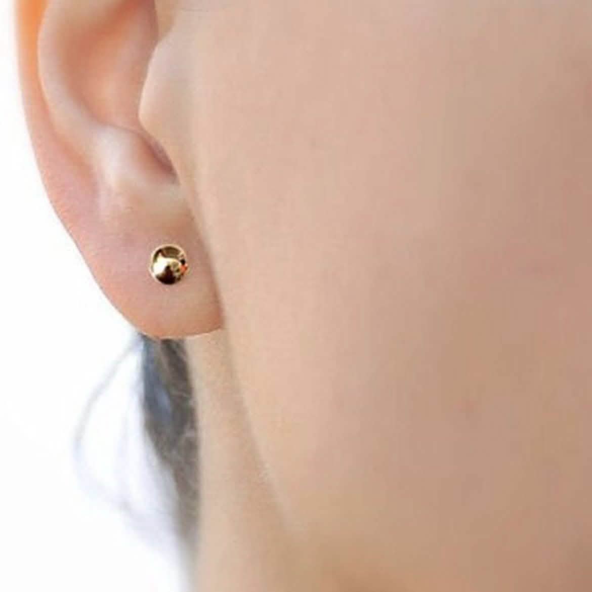 Ohrstecker aus massivem 10K Gold