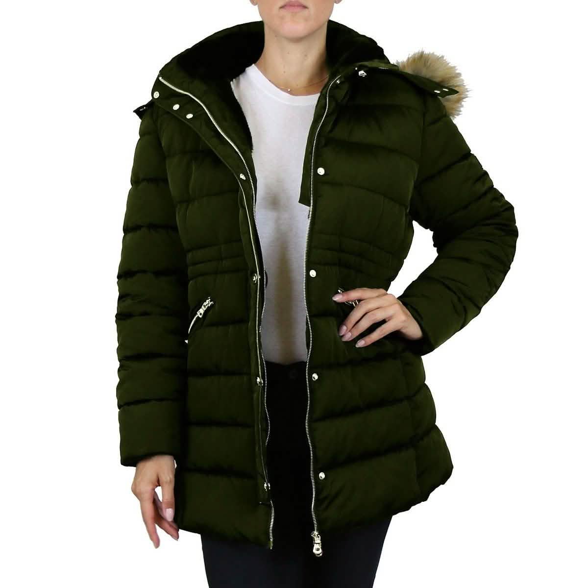 Spire By Galaxy Heavyweight Damen Parka mit Kapuze