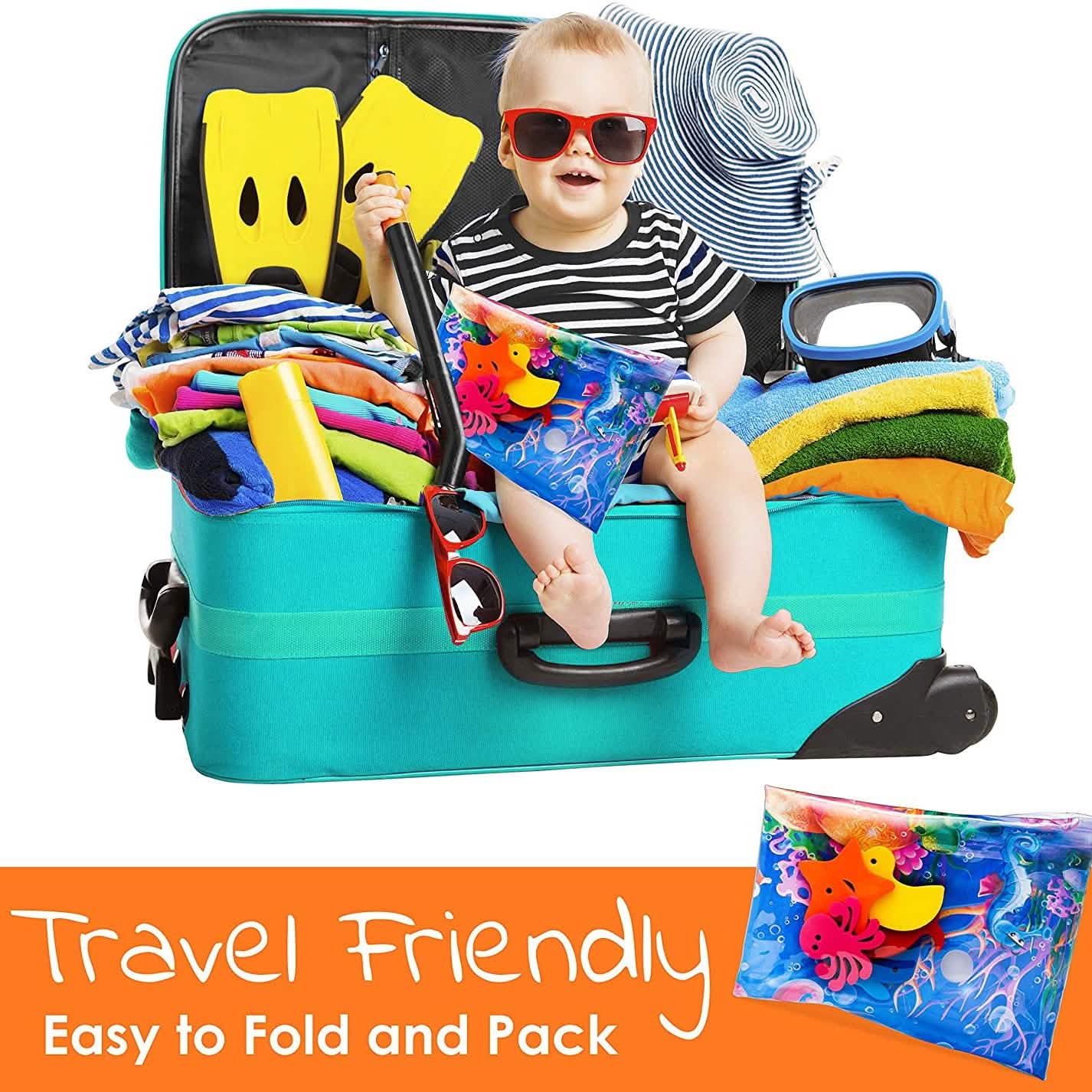 Splashin' Kids Aufblasbare Tummy Time Premium Wassermatte für Säuglinge und Kleinkinder