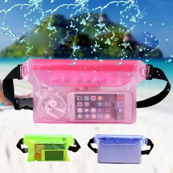 Wasserdichte Hüfttasche für Sport, Schwimmen, Strand – Trockentasche, Bauchtasche, Hosentasche