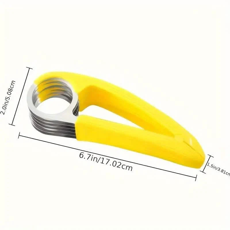 Bananen- und Gurkenschneider aus Edelstahl