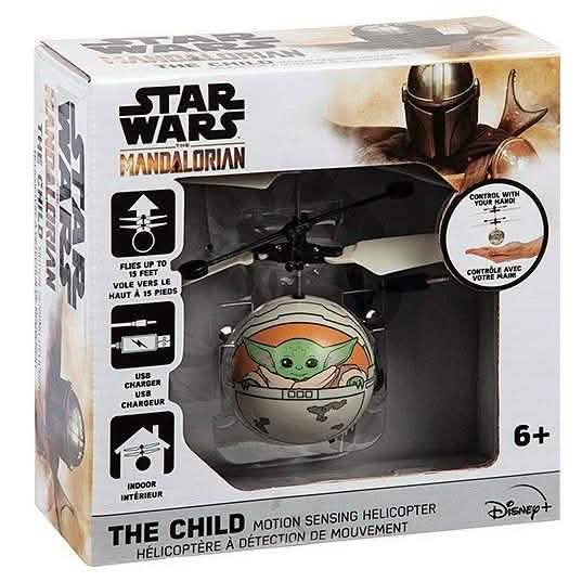 Star Wars The Mandalorian The Child Im Kinderwagen Bewegungserfassender UFO-Ball-Hubschrauber