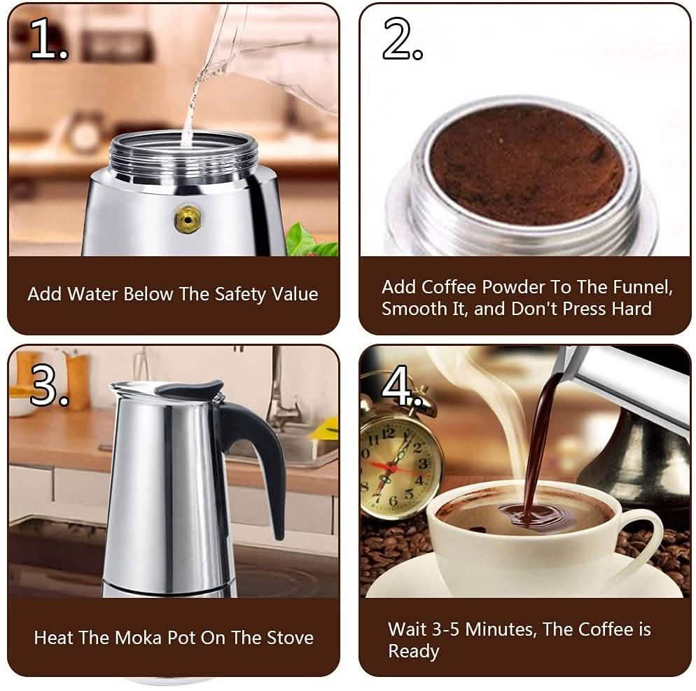 Espressokocher & Mokkakanne italienischer Kaffeebereiter